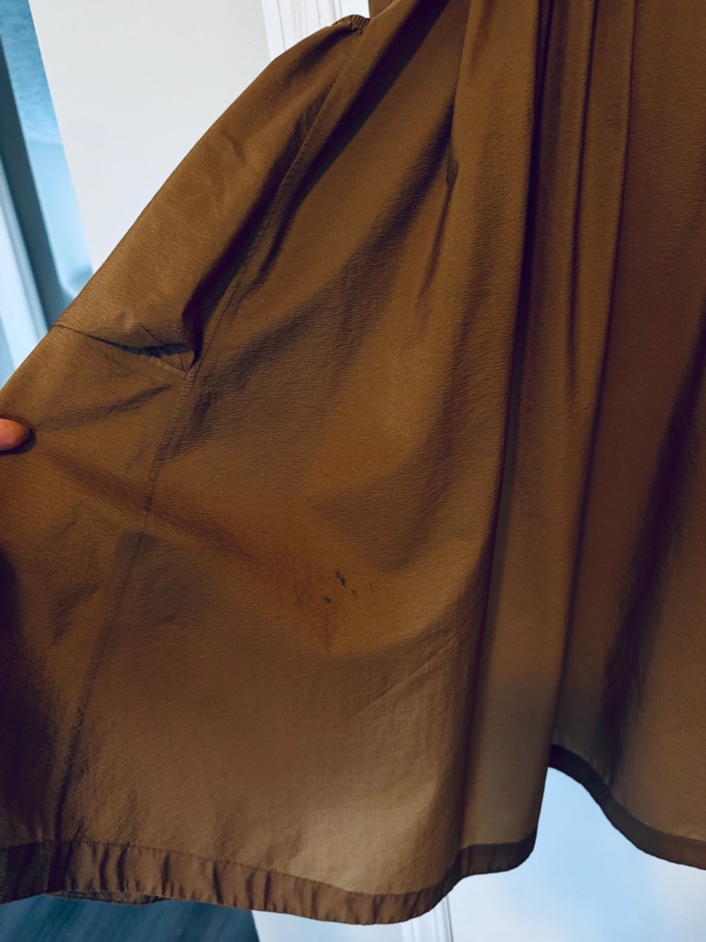 Lululemon Hooded Rain Jacket Brown Size 8 Lightweight - Picture 7 of 8
